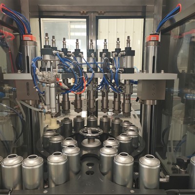 Täisautomaatse aerosooli täitmise masina tootmisliini põhikoostis ja omadused